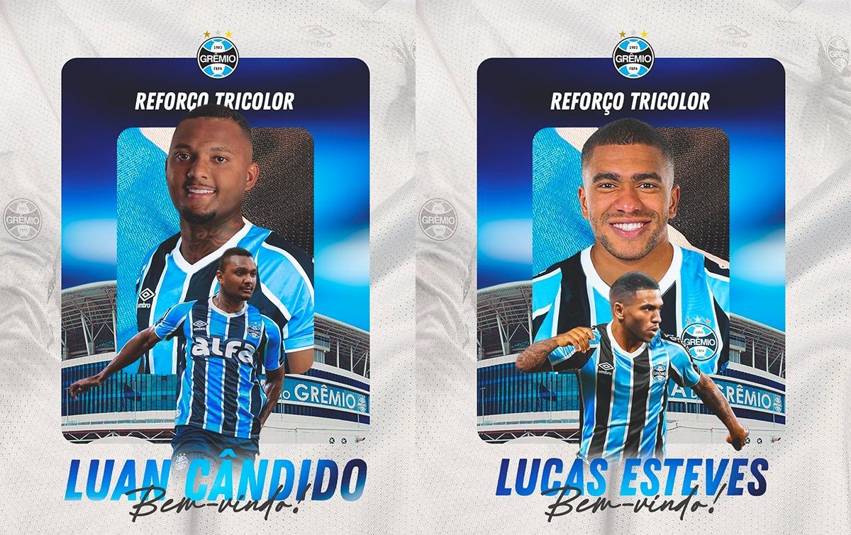 GRÊMIO ANUNCIA A CONTRATAÇÃO DE DOIS LATERAIS ESQUERDOS